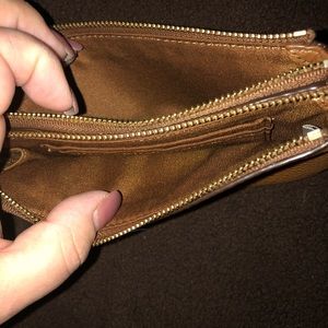 Coach double wristlet